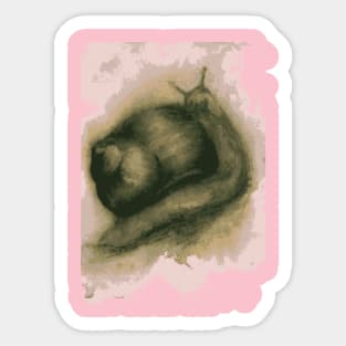 Snail watercolor Sticker